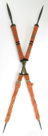 A RARE PAIR OF NAGA SPEARS