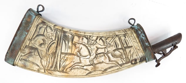 AN EARLY NORTHERN EUROPEAN POWDERHORN
