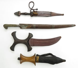 FOUR ASSORTED ANTIQUE ARMS