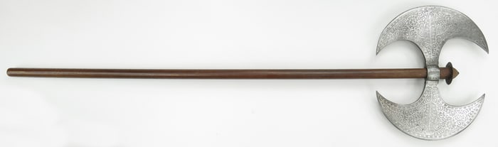 A RARE SUDANESE DOUBLE-HEADED AXE