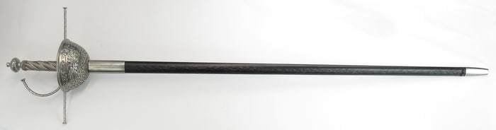 A CONTEMPORARY CUPHILT RAPIER SWORD