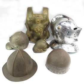 SIX ASSORTED ARMOR ITEMS