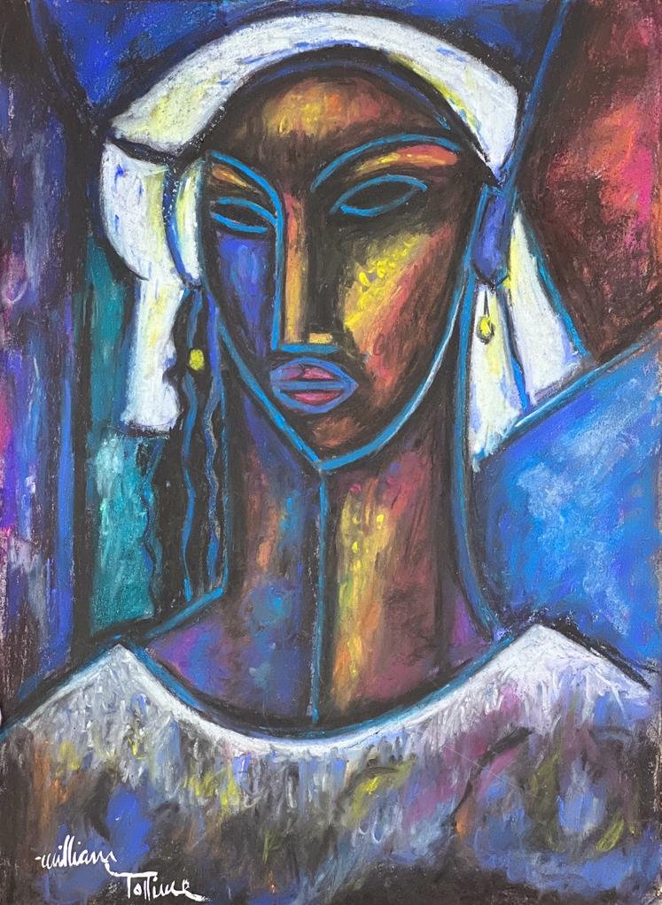 William Tolliver (Mixed Media on Paper Painting) In the style of (1 of 4)