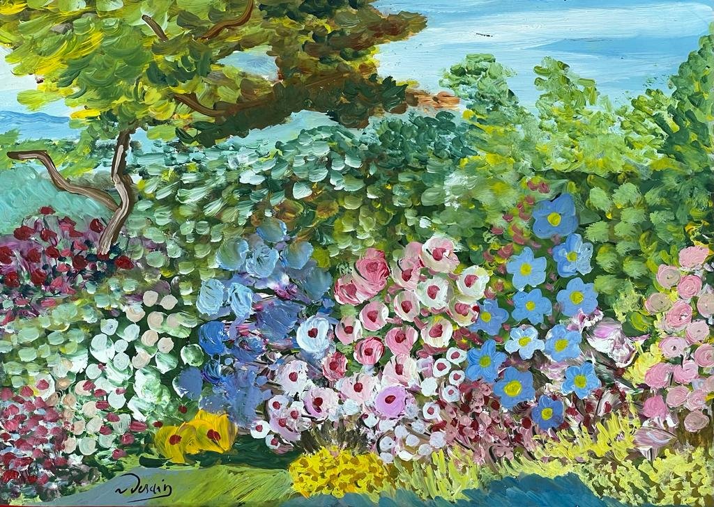 Andre Derain (Oil on Paper Painting) In the style of: Oil painting on paper, Rendered in the style of Andre Derain. Measures: 10” x 14”. This lot is accompanied by a certificate Provenance:Private Collection. "In the style of" means after the