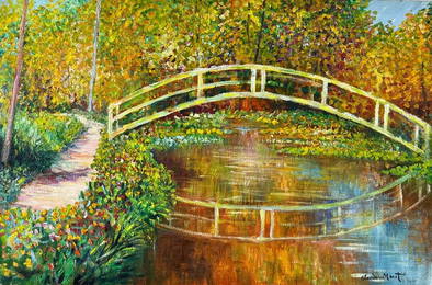 Claude Monet French (Oil on canvas Painting) in the style of