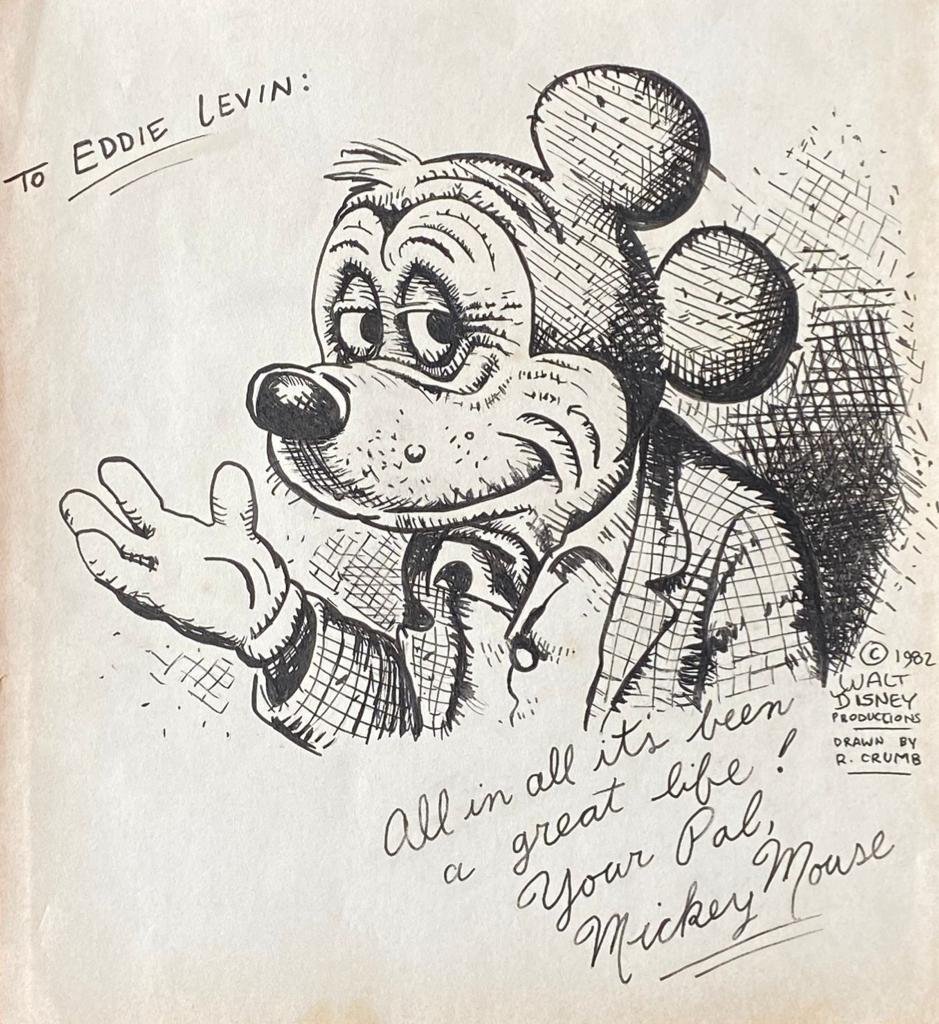 Robert Crumb (Inks On Paper Painting) In the style of (1 of 4)