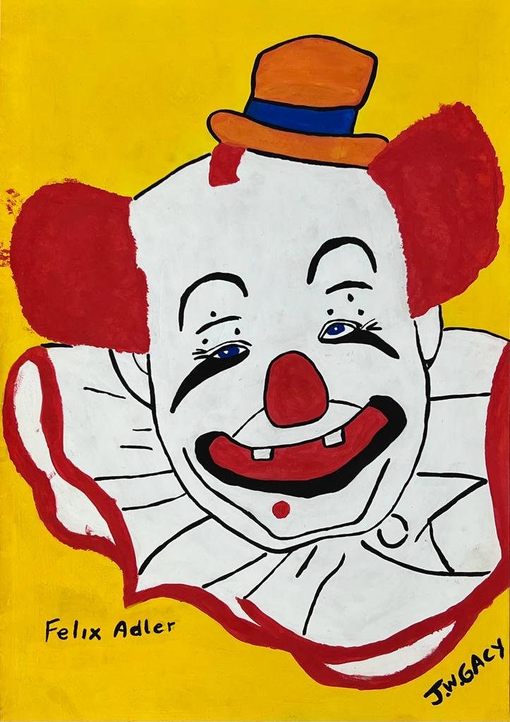 John Wayne Gacy (Mixed media on Paper Painting) In the style of (1 of 4)