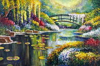 Claude Monet French (Oil on canvas Painting) in the style of