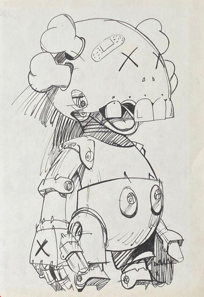 Kaws (Drawing On Paper Painting) In the style of (1 of 4)
