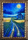 Vincent Van Gogh Dutch (Oil on Canvas Painting) in the style of