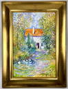 Claude Monet French (Oil on Canvas Painting) in the style of