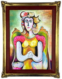 Pablo Picasso Spanish (Oil on Canvas Painting) In the style of