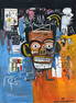 Jean-Michel Basquiat (Mixed media on Paper Painting) In the style of