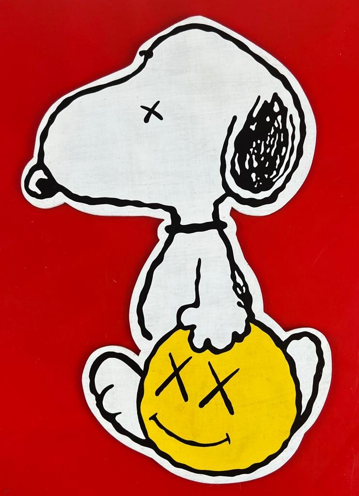 Kaws (Acrylic on Wood painting) in the Style of (1 of 3)