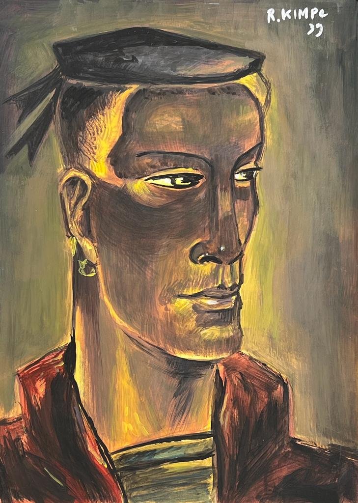 Reimond Kimpe Belgian (Mixed media on Paper Painting) In the style of: Mixed media painting on paper, rendered in the style of Reimond Kimpe. Measures: 8.5” x 12” Inches aprox. Provenance: Private Collection Europe."In the style of" means after the artist. Ki