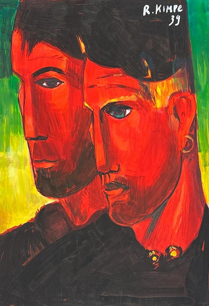 Reimond Kimpe Belgian (Mixed media on Paper Painting) In the style of: Mixed media painting on paper, rendered in the style of Reimond Kimpe. Measures: 8” x 12” Inches aprox. Provenance: Private Collection Europe."In the style of" means after the artist. Kimp