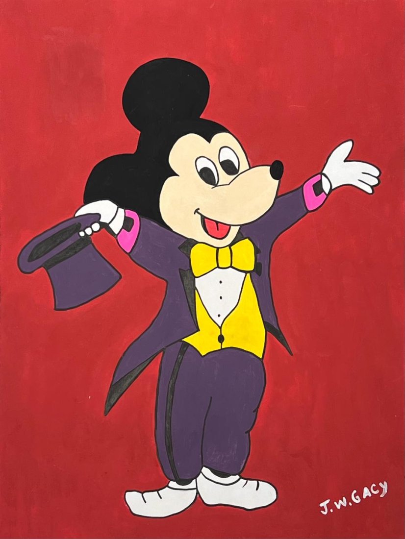 John W. Gacy (Mixed media on Paper Painting) In the style of (1 of 4)