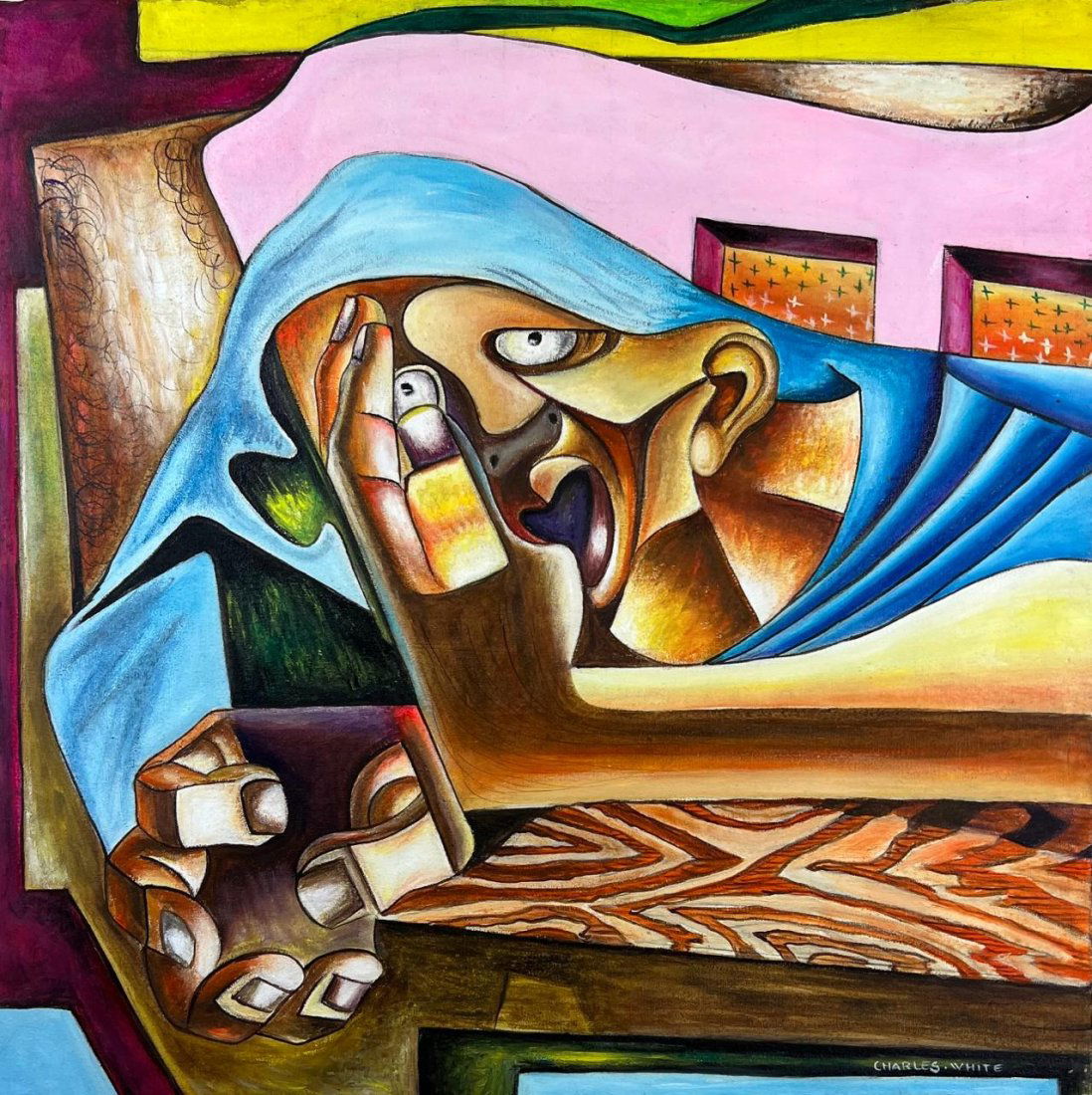 Charles White (Oil on Canvas Painting) In the style of (1 of 4)