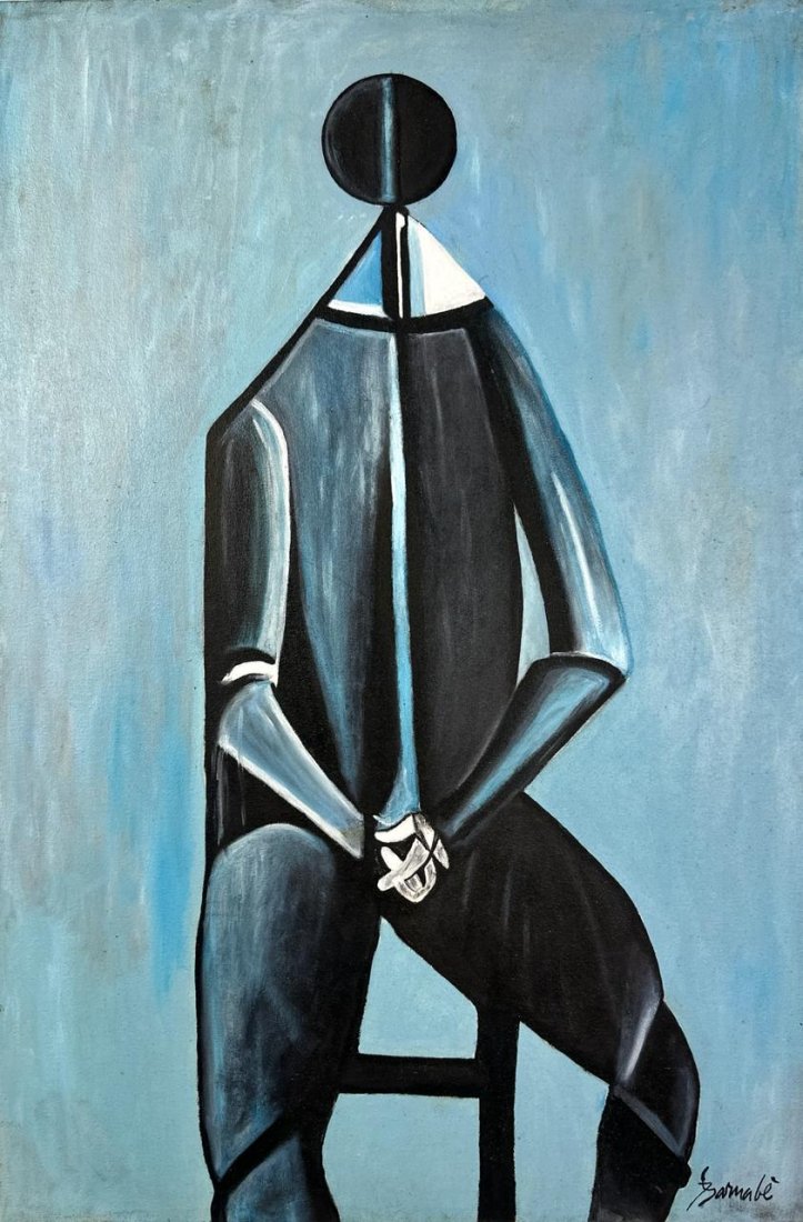 Duilio Barnabe (Oil on Canvas Painting) In the style of: Rendered in the style of Duilio Barnabe. Technique: Oil on Canvas painting. Measures: 15.5 x 23.5 Inches aprox. Provenance: Private collection ."In the style of" means after the artist. Barnabe lived