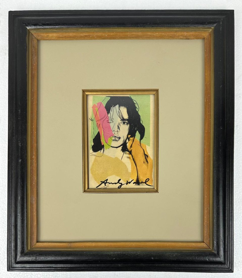 Andy Warhol (Framed Postcard) in the style of (1 of 3)