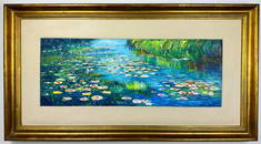 Claude Monet French (Oil on Canvas Painting) in the style of
