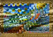Vincent Van Gogh Dutch (Oil on Canvas Painting) in the style of