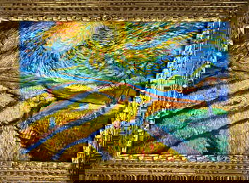 Vincent Van Gogh Dutch (Oil on Canvas Painting) in the style of
