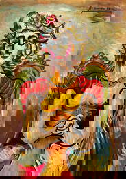 Pablo Picasso Spanish (Mixed media on Paper Painting) In the style of