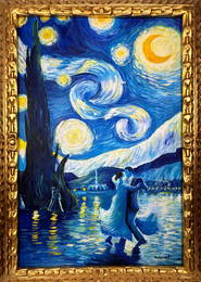 Vincent Van Gogh Dutch (Oil on Canvas Painting) in the style of