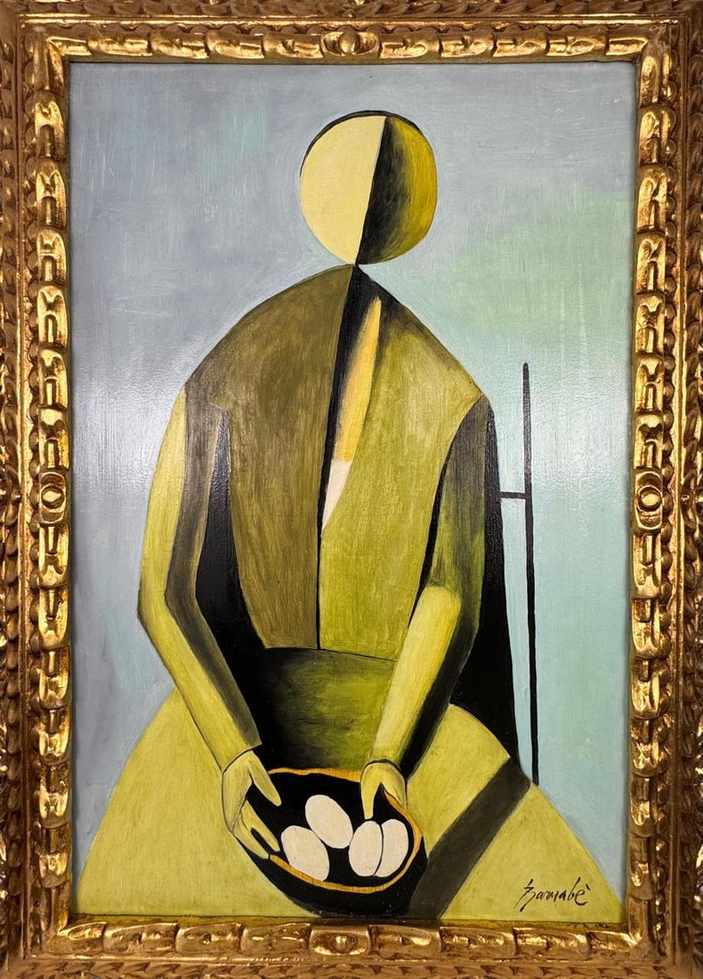 Duilio Barnabe (Oil on Canvas Painting) in the style of (1 of 4)