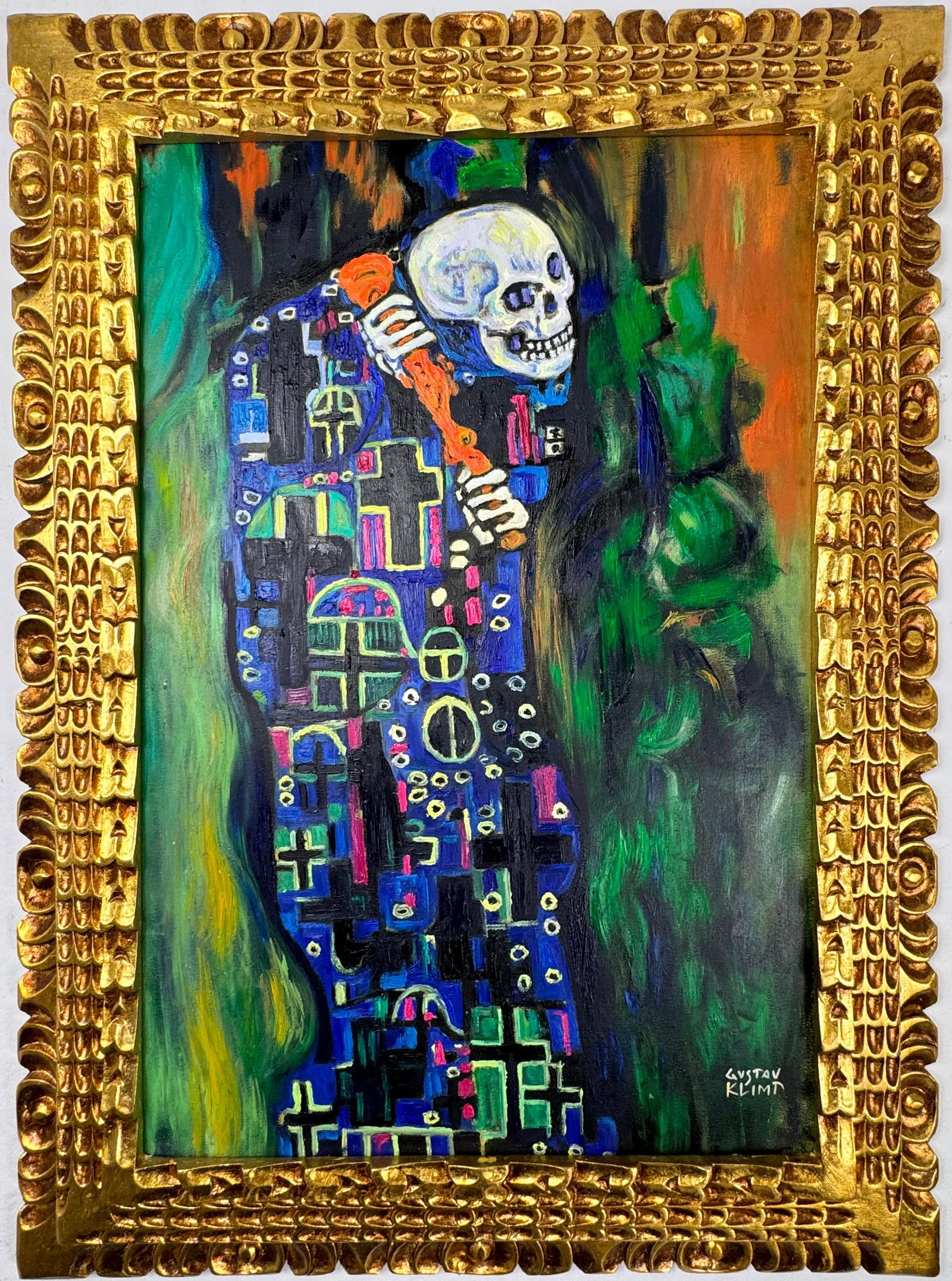 Gustav Klimt Austrian (Oil on Canvas Painting) in the style of (1 of 4)