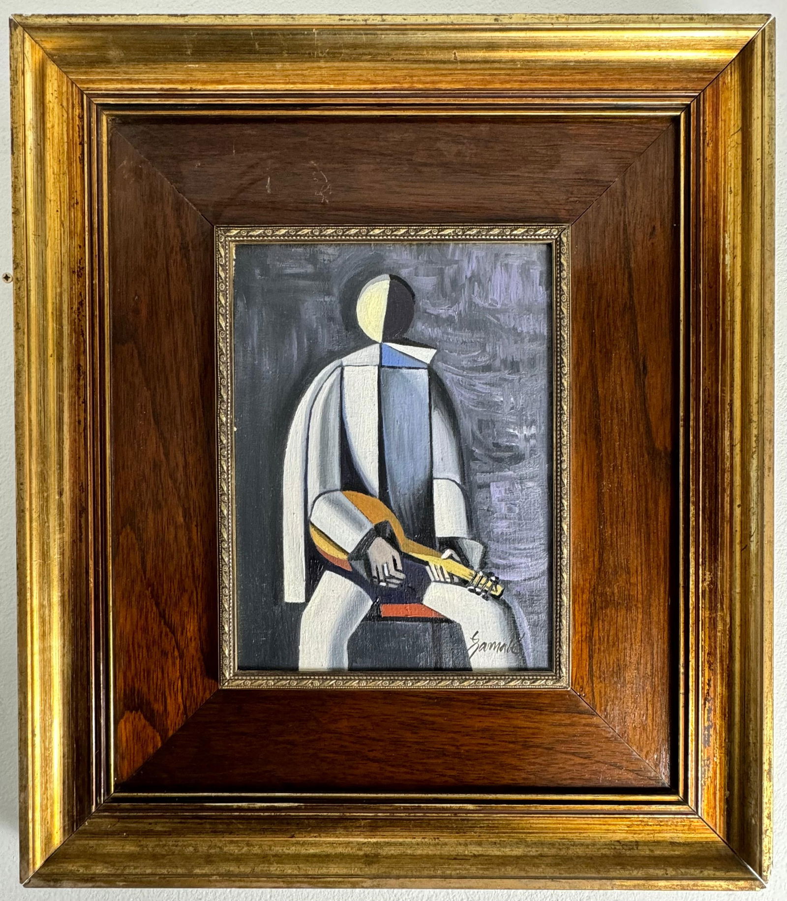 Duilio Barnabe (Oil on Canvas Painting) in the style of: Rendered in the style of Duilio Barnabe. Technique: Oil on canvas Painting. Measures: 20.5 x 23.5 Inches. Provenance: Private Collection. "In the style of" means after the artist. The work is framed.