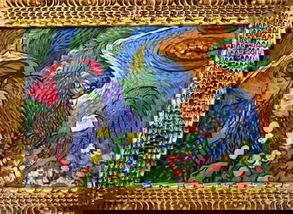 Vincent Van Gogh Dutch (Oil on Canvas Painting) in the style of: Rendered in the style of Vincent Van Gogh. Technique: Oil on canvas Painting. Measures: 22 x 29.5 Inches. Provenance:Private Collection Europe. "In the style of" means after the artist. The work is fr