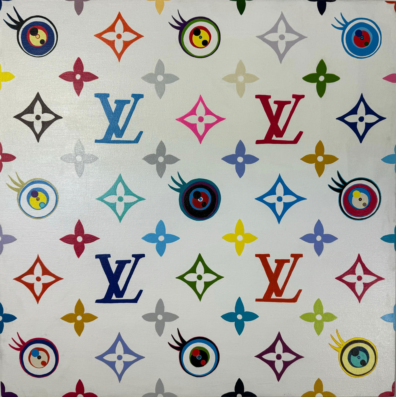 akashi Murakami (Acrylic on Canvas Painting) in the style of (1 of 3)