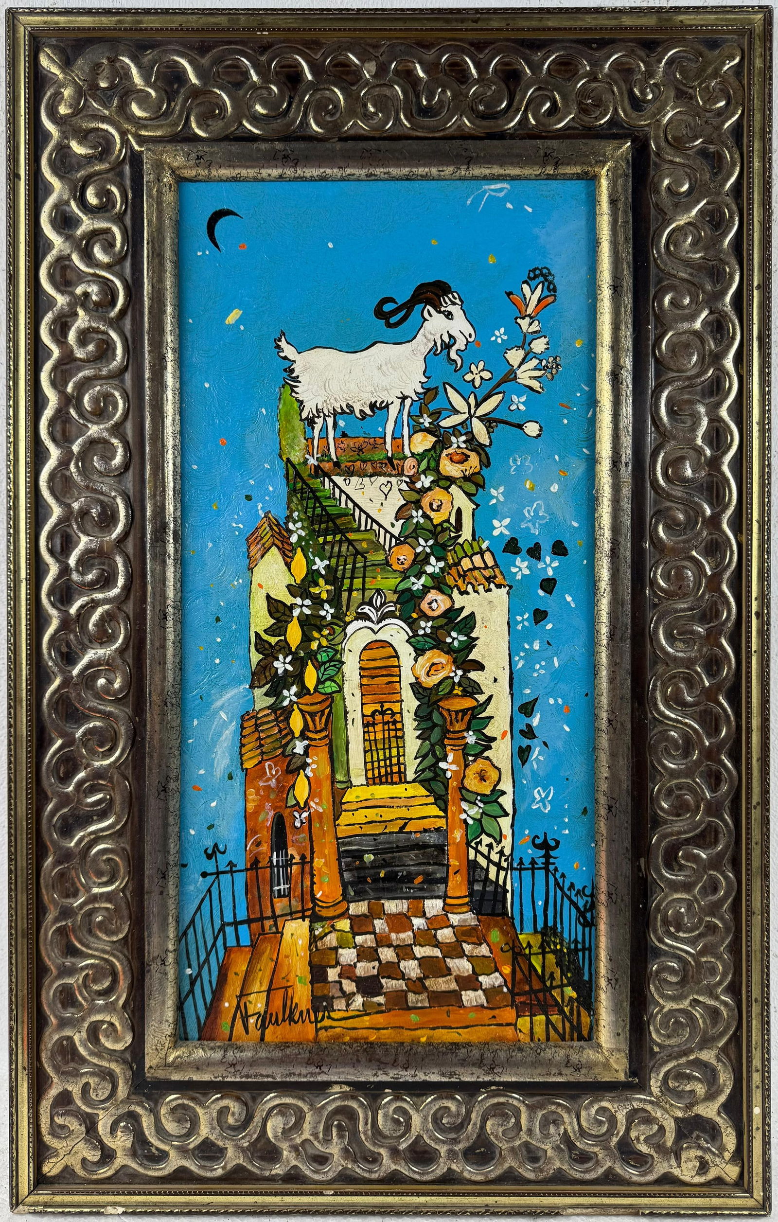 Henry Faulkner (Oil on Wood Painting) in the style of (1 of 4)