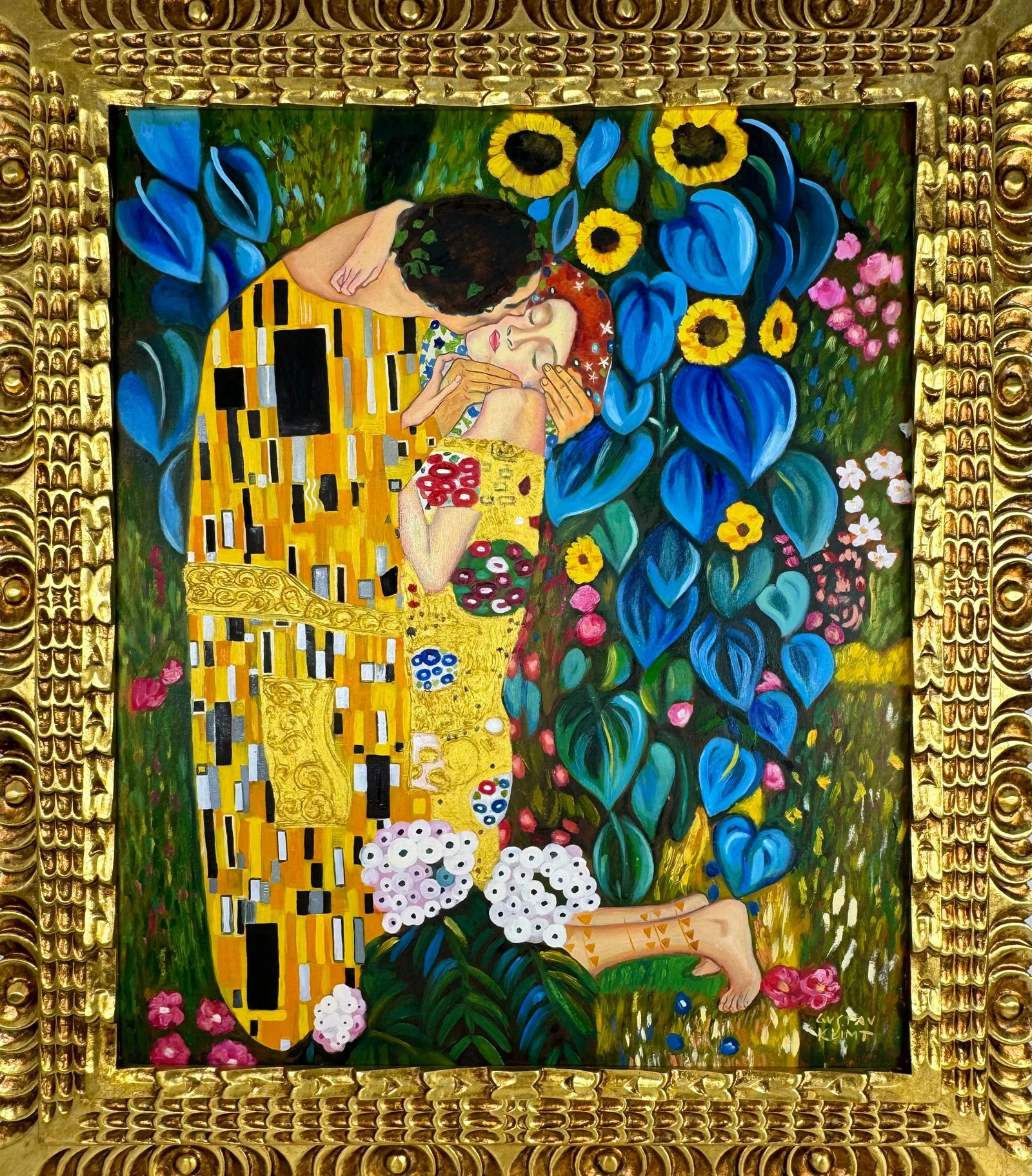 Gustav Klimt Austrian (Oil on Canvas Painting) in the style of (1 of 4)