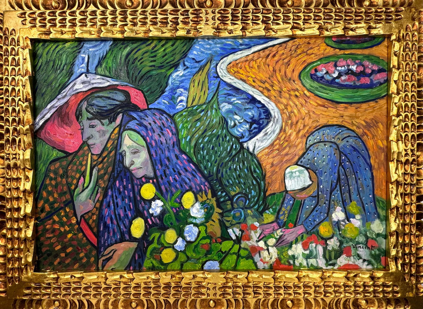 Vincent Van Gogh Dutch (Oil on Canvas Painting) in the style of (1 of 4)