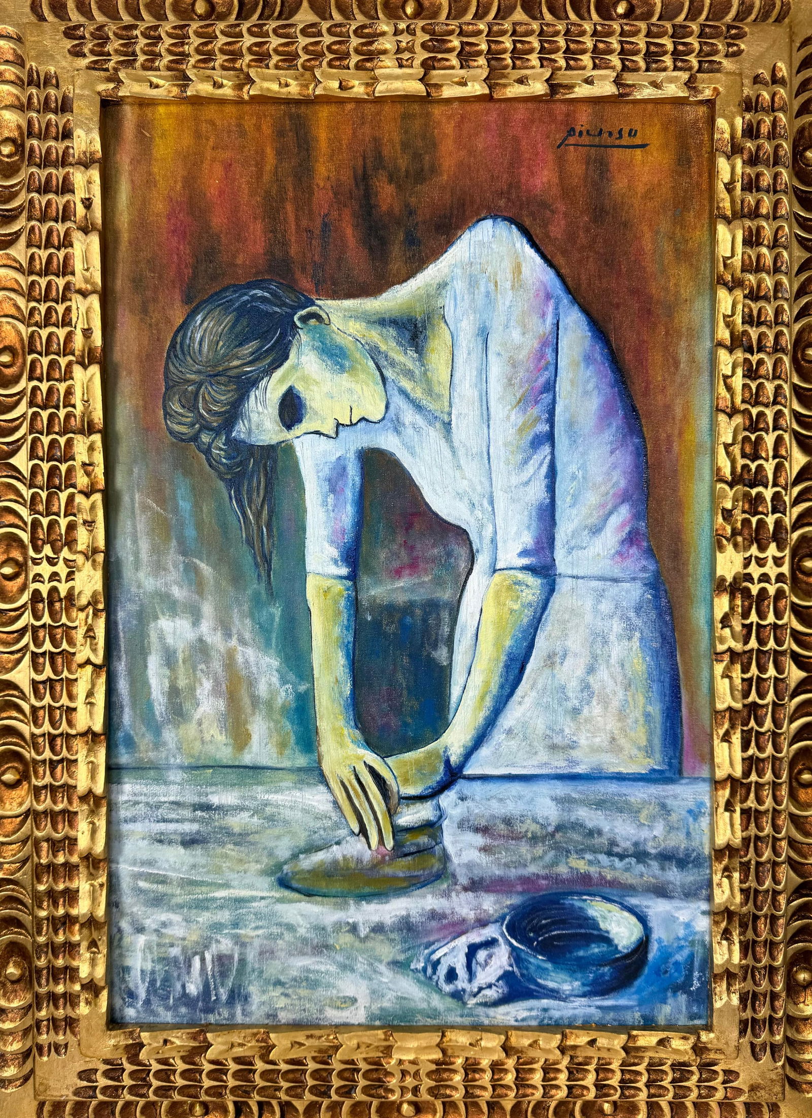 Pablo Picasso Spanish (Oil on Canvas Painting) In the style of (1 of 4)