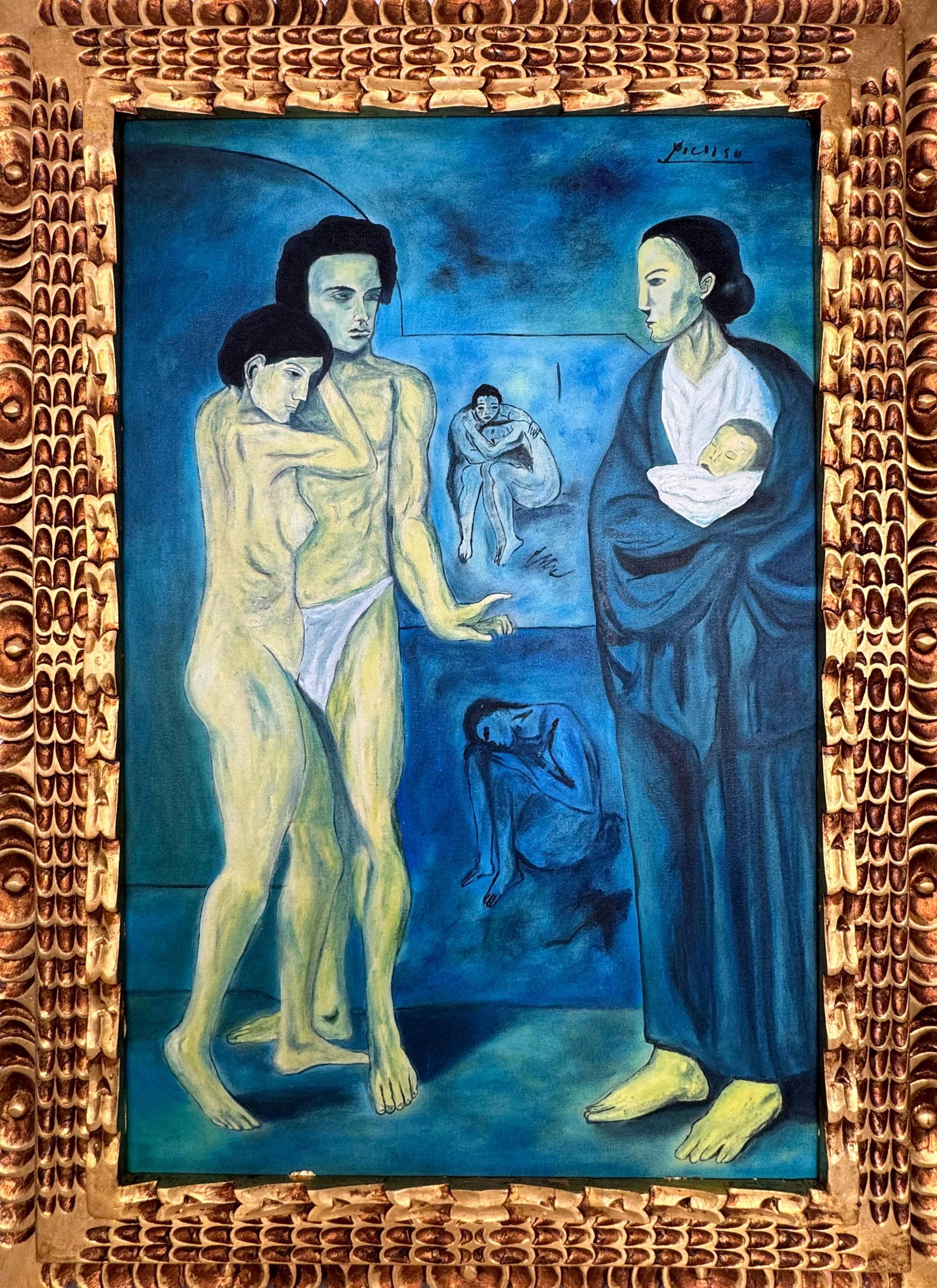 Pablo Picasso Spanish (Oil on Canvas Painting) In the style of (1 of 4)