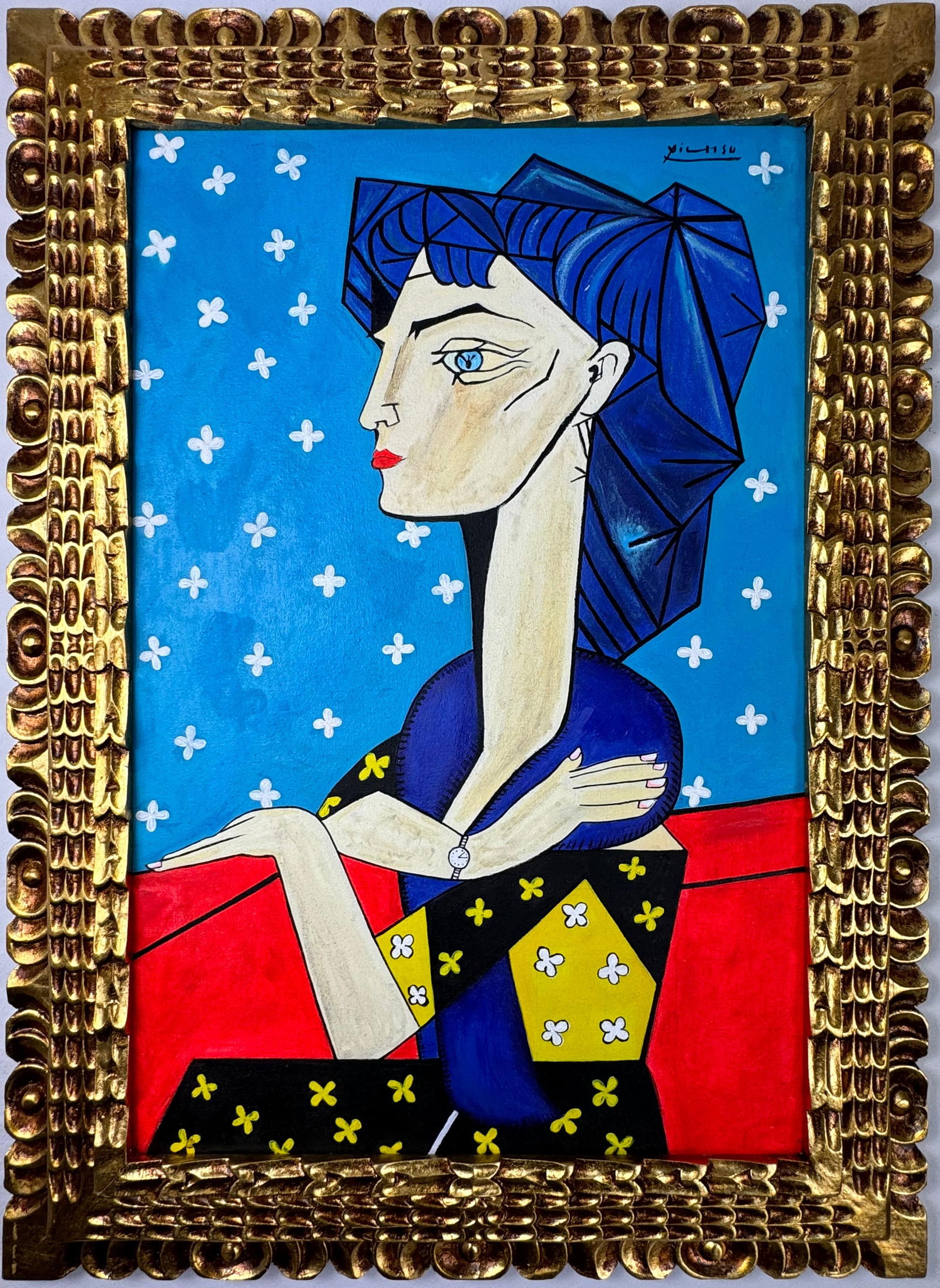 Pablo Picasso Spanish (Oil on Canvas Painting) In the style of (1 of 4)