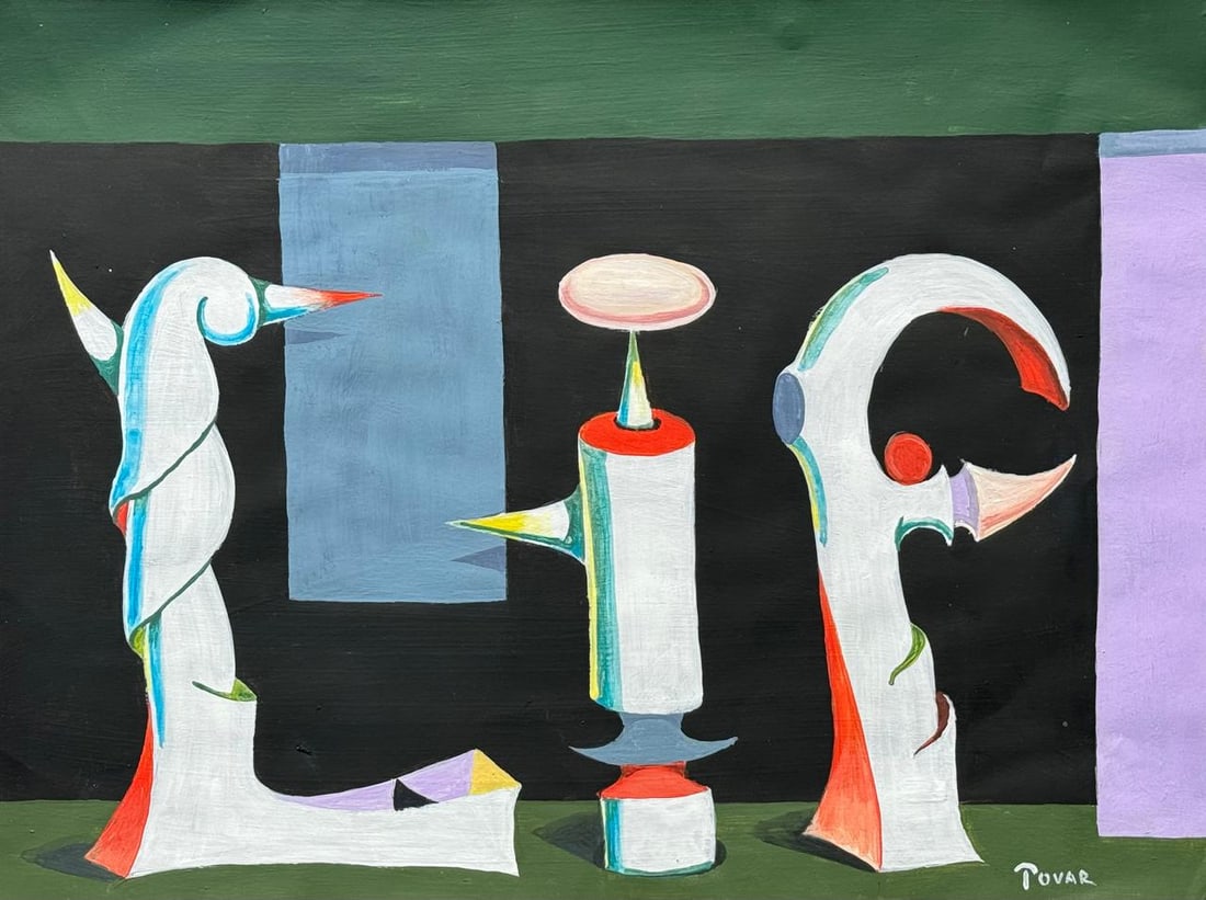 Ivan Tovar (Mixed Media On Paper Painting) In the style of (1 of 4)