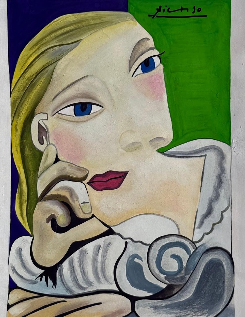 Pablo Picasso Spanish (Mixed media on Paper Painting) In the style of (1 of 4)
