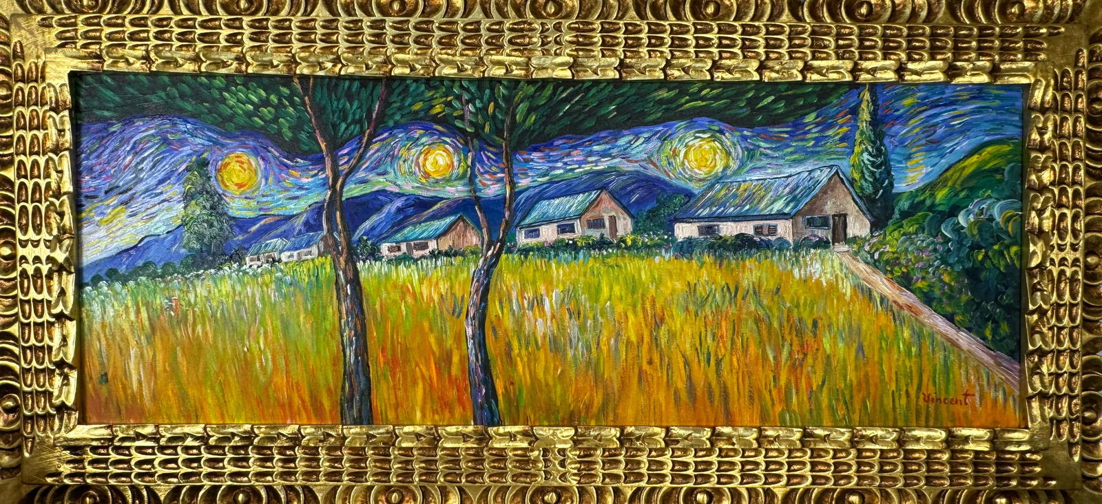 Vincent Van Gogh Dutch (Oil on Canvas Painting) in the style of (1 of 4)