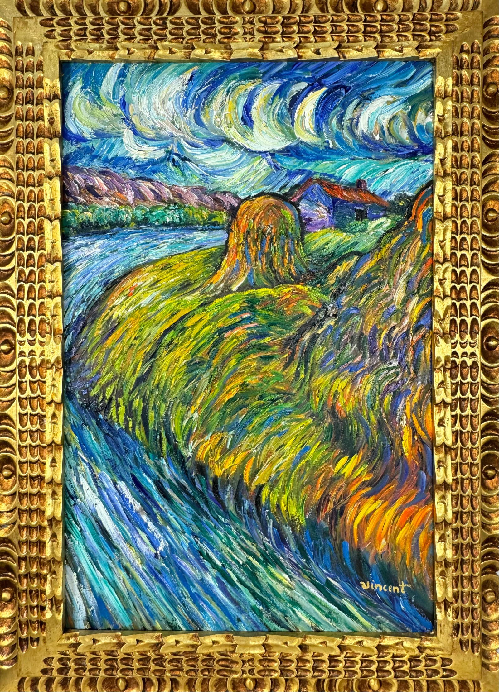 Vincent Van Gogh Dutch (Oil on Canvas Painting) in the style of (1 of 4)