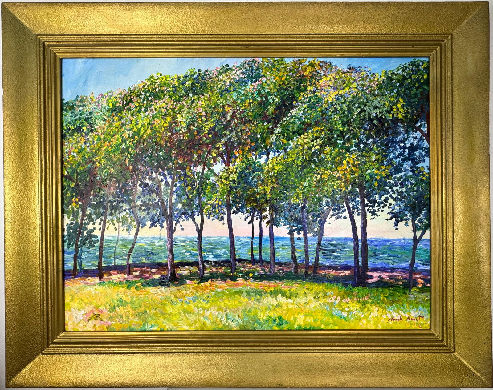 Claude Monet French (Oil on Canvas Painting) in the style of (1 of 4)