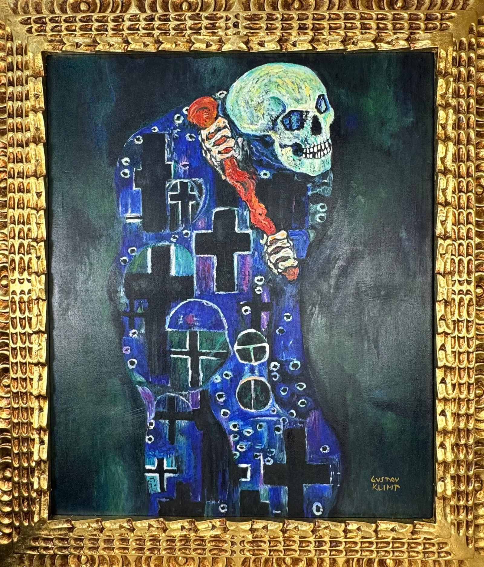 Gustav Klimt Austrian (Oil on Canvas Painting) in the style of (1 of 4)