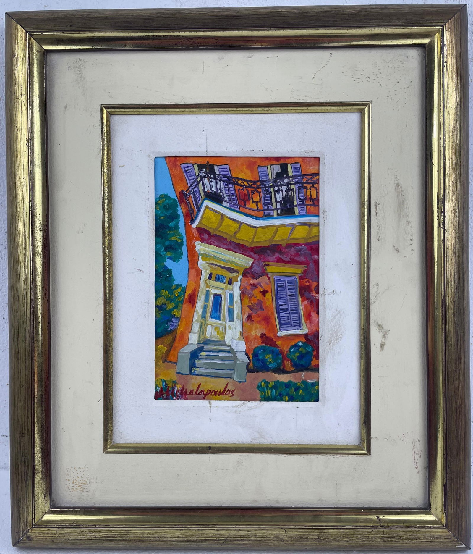 James Michalopoulos (Oil on Cardboard Painting) in the style of (1 of 4)