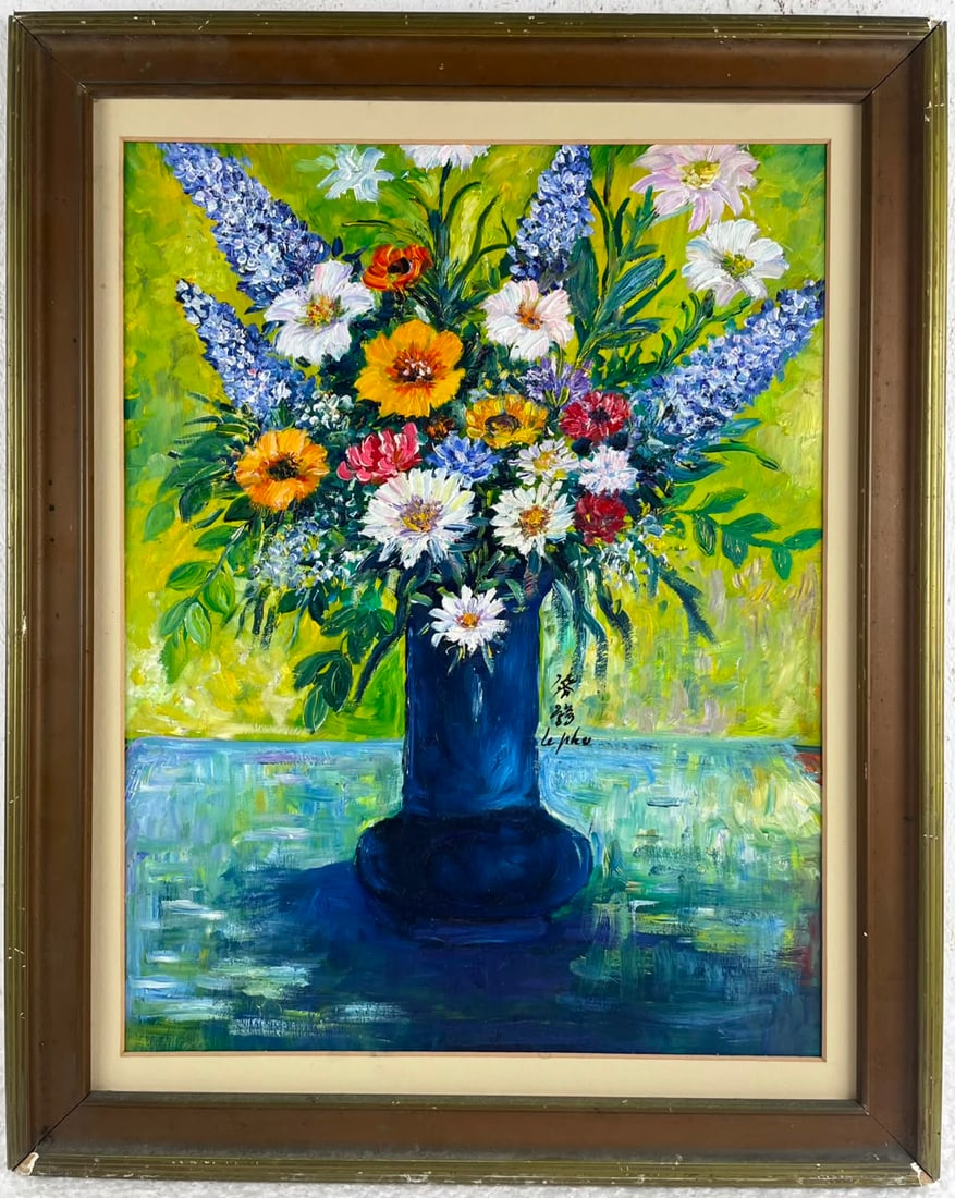 Le Pho (Oil on Cardboard Painting) in the style of (1 of 4)