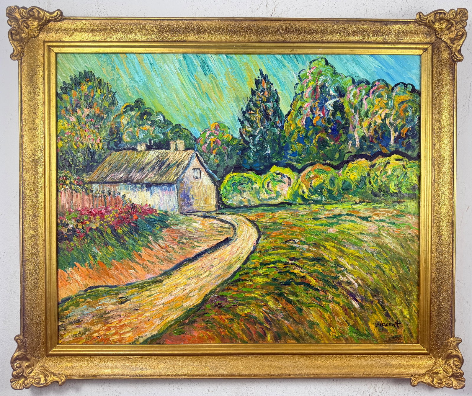 Vincent Van Gogh Dutch (Oil on Canvas Painting) in the style of (1 of 4)