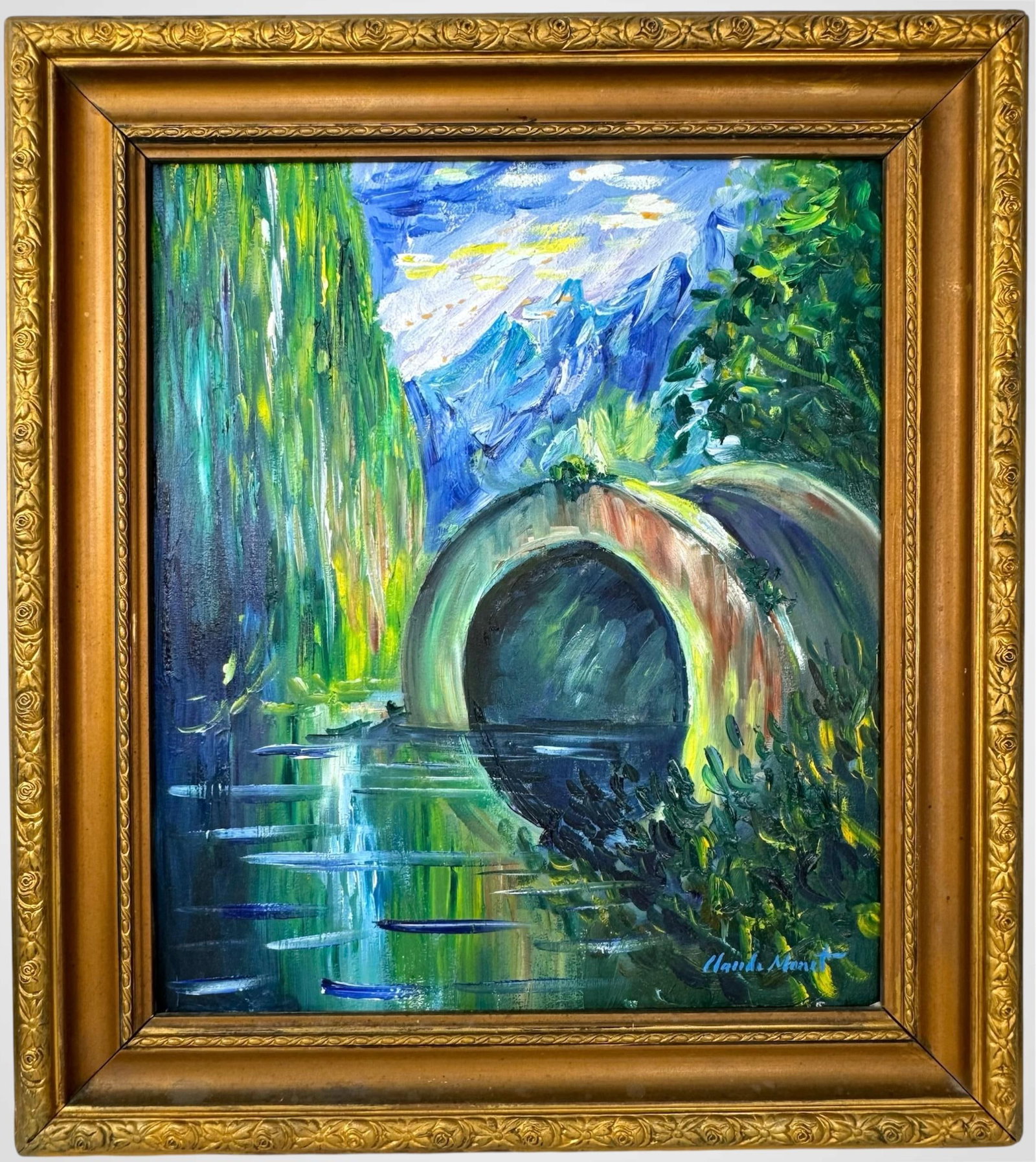 Claude Monet French (Oil on Canvas Painting) in the style of (1 of 5)